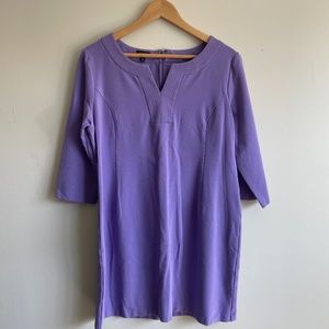 Talbots 3/4 sleeve lavender/light purple dress Size 14P